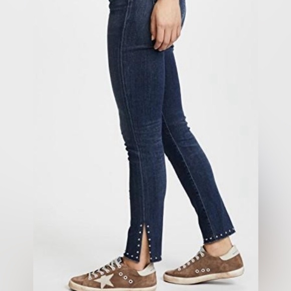 Citizens of Humanity Rocket High Rise Skinny Ankle Split Hem Studded Ventana 30 - Picture 2 of 13